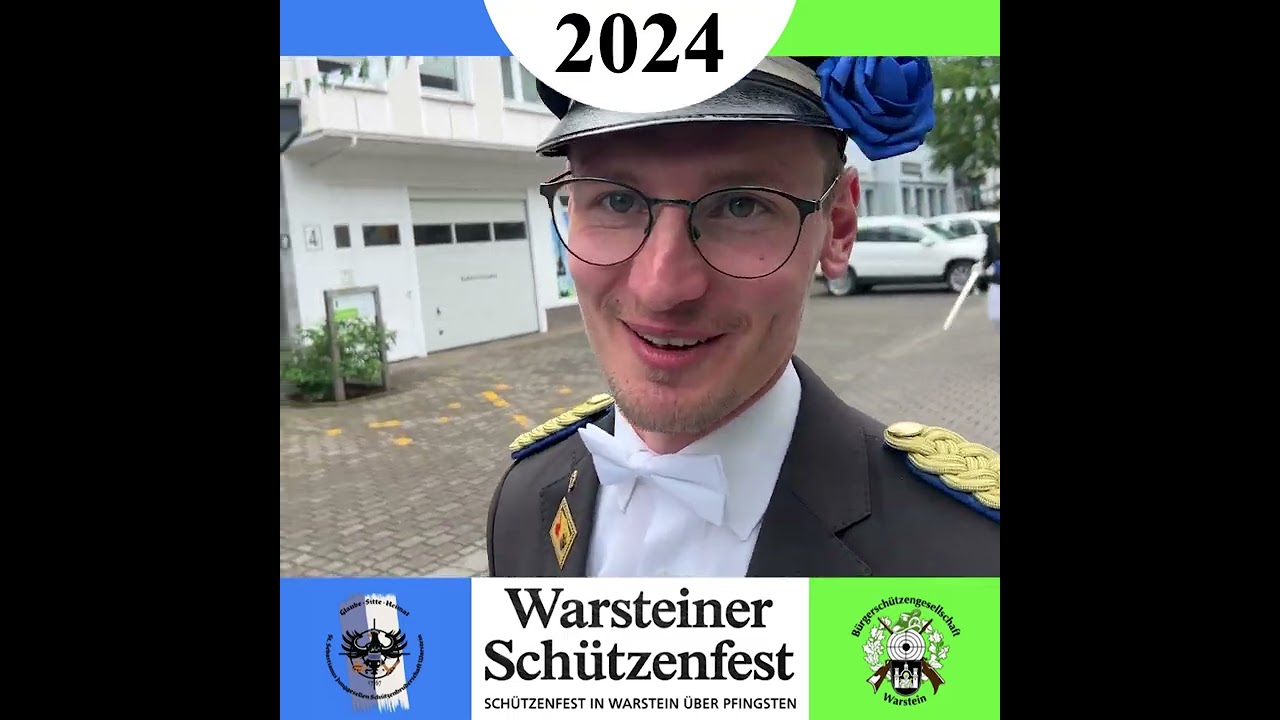 Schützenfest Warstein 2024 - Sonntag - Festumzug mit Parade am Marktplatz
