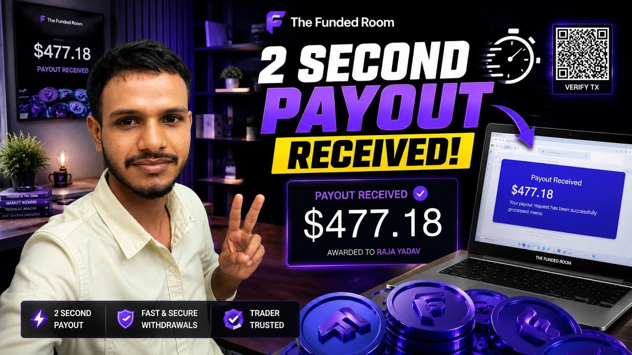 🔥 2 Second Payout Received! 😱 The Funded Room Paid Me $477.18 | Real Proof