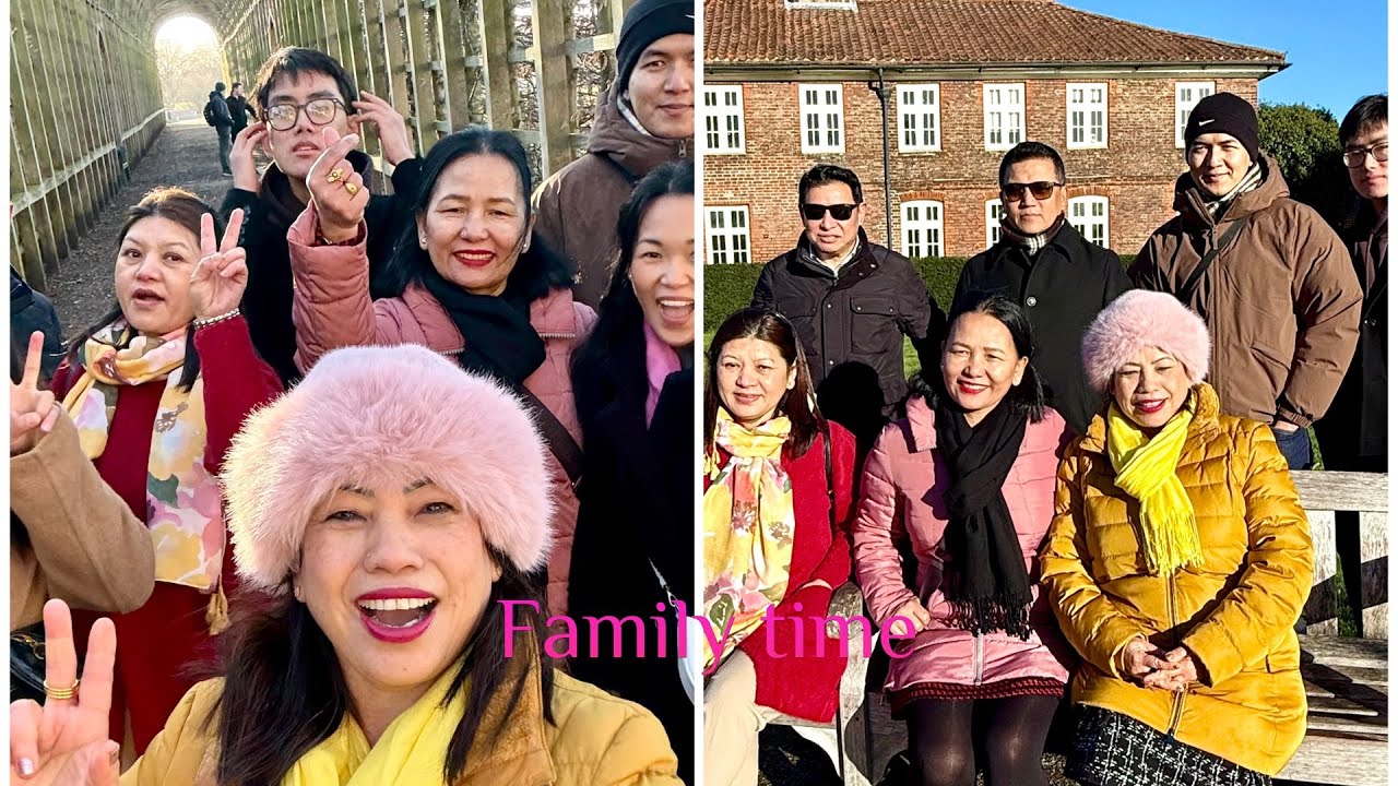 Visiting Hampton Court Palace🤗🤗🤗& happy new year everyone🎉🍾🌷🙏￼