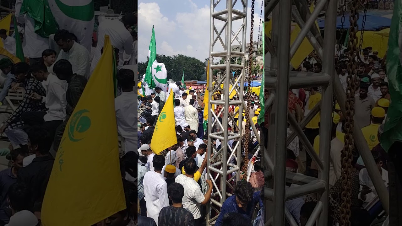 Eid milad un Nabi Juloos At charminar 2024 #shorts #viralvideo #live #miladunnabi #status