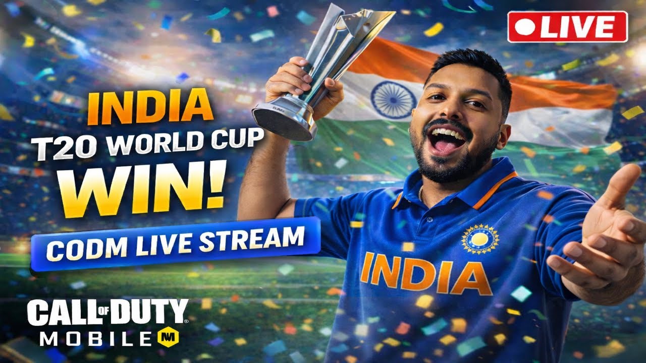 INDIA WON T20 WC 🇮🇳🏆 | CODM LIVE 🔴
#t20