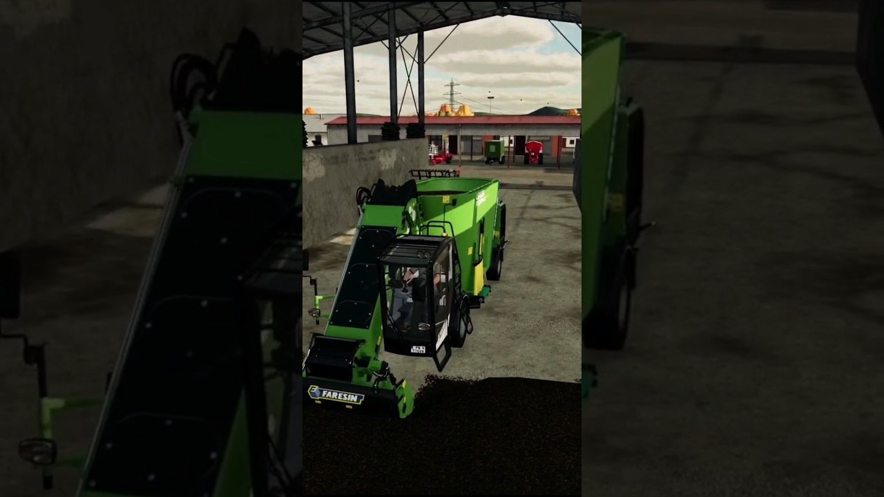Make the mixed ration with the new Faresin mixing wagon for cows. #farmingsimulator22 #cows #shorts