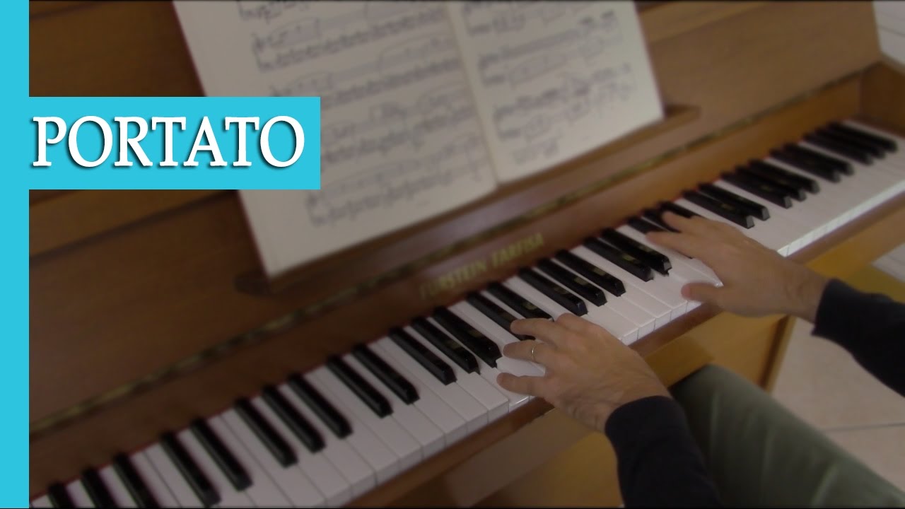 Como entender o portato no piano