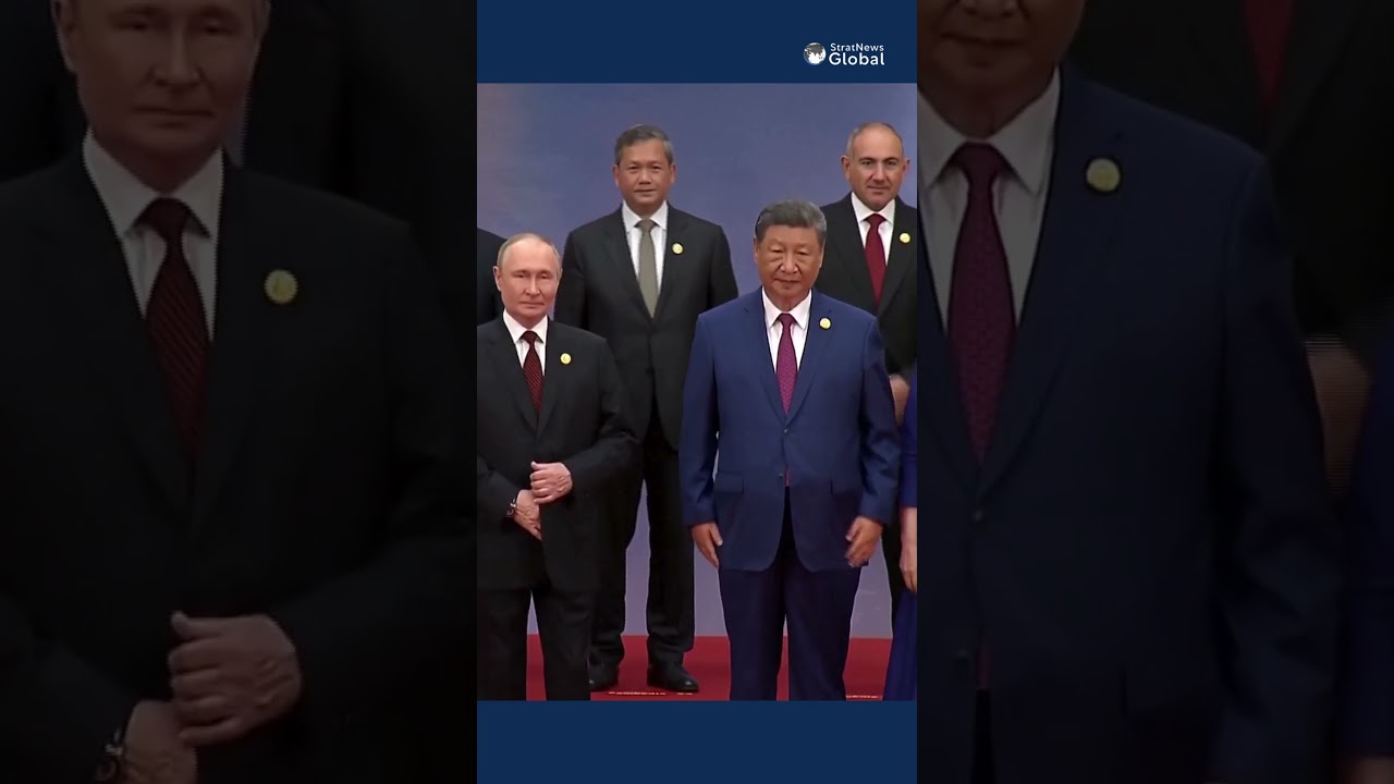 SCO Summit: Leaders gather for a family photo | #shorts #india #china #russia #modi #putin