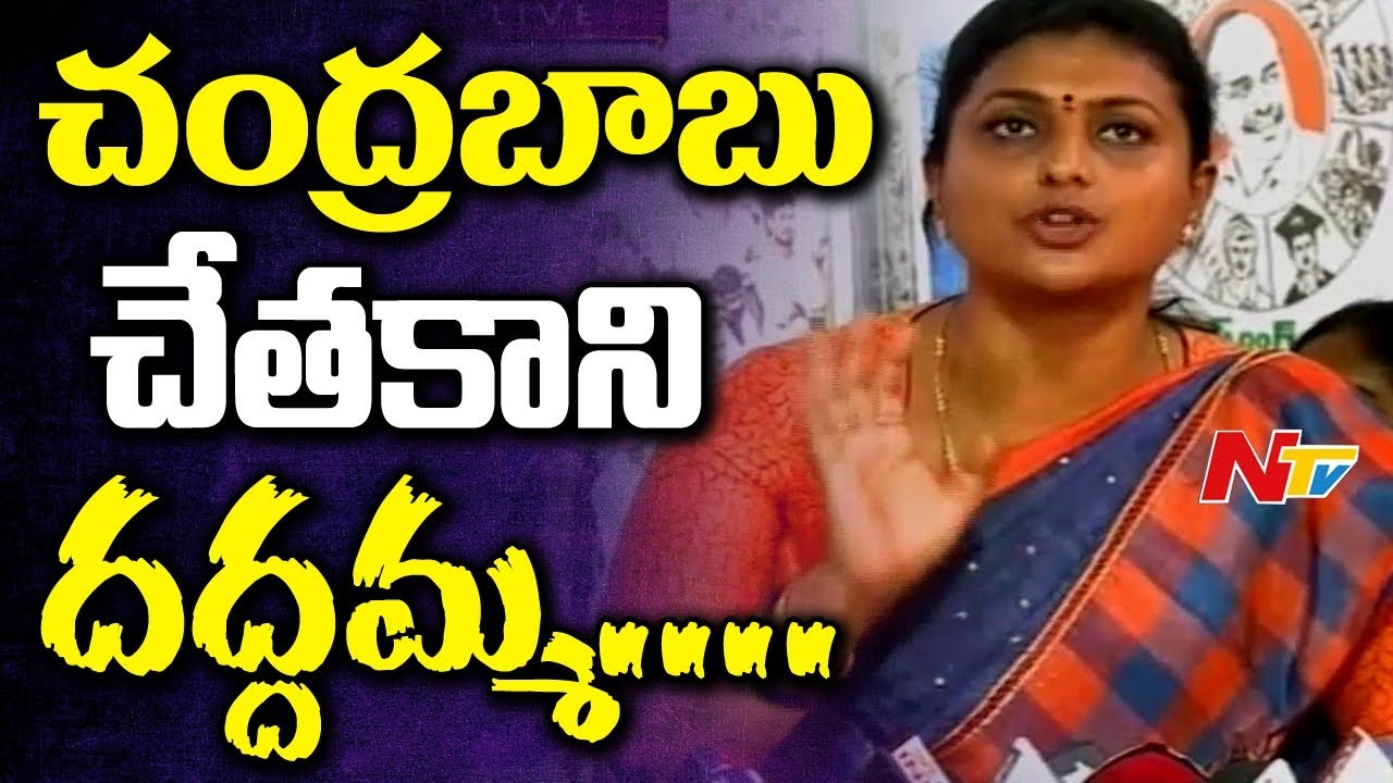 MLA Roja Fires on Chandrababu Naidu & TDP Leaders || #Nandyal By-Election || NTV
