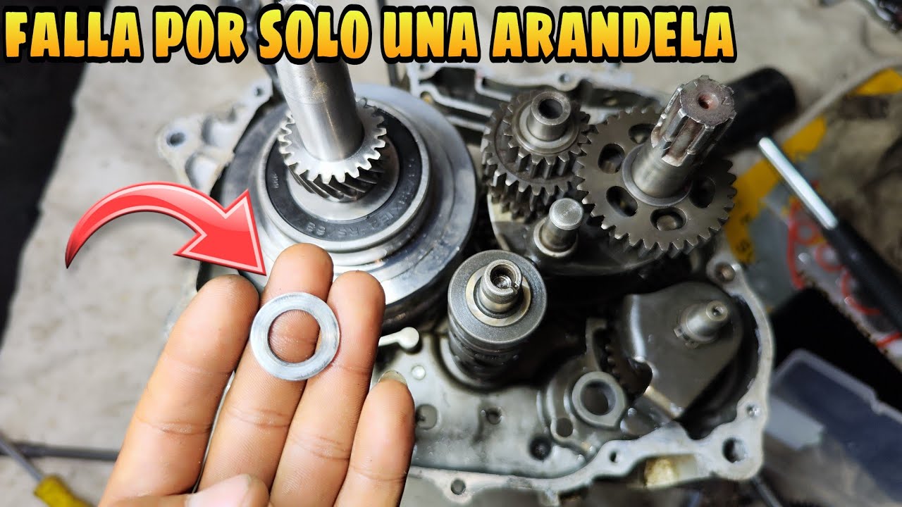 MOTOR SE TRABA LOS CAMBIOS SIMPLEMENTE POR UNA ARANDELA CONTANDO EXPERIENCIA QUE LE PASO A UN COLEGA