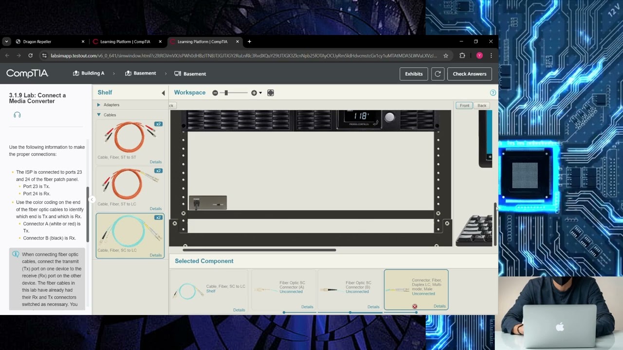 3.1.9 - Connect a Media Converter