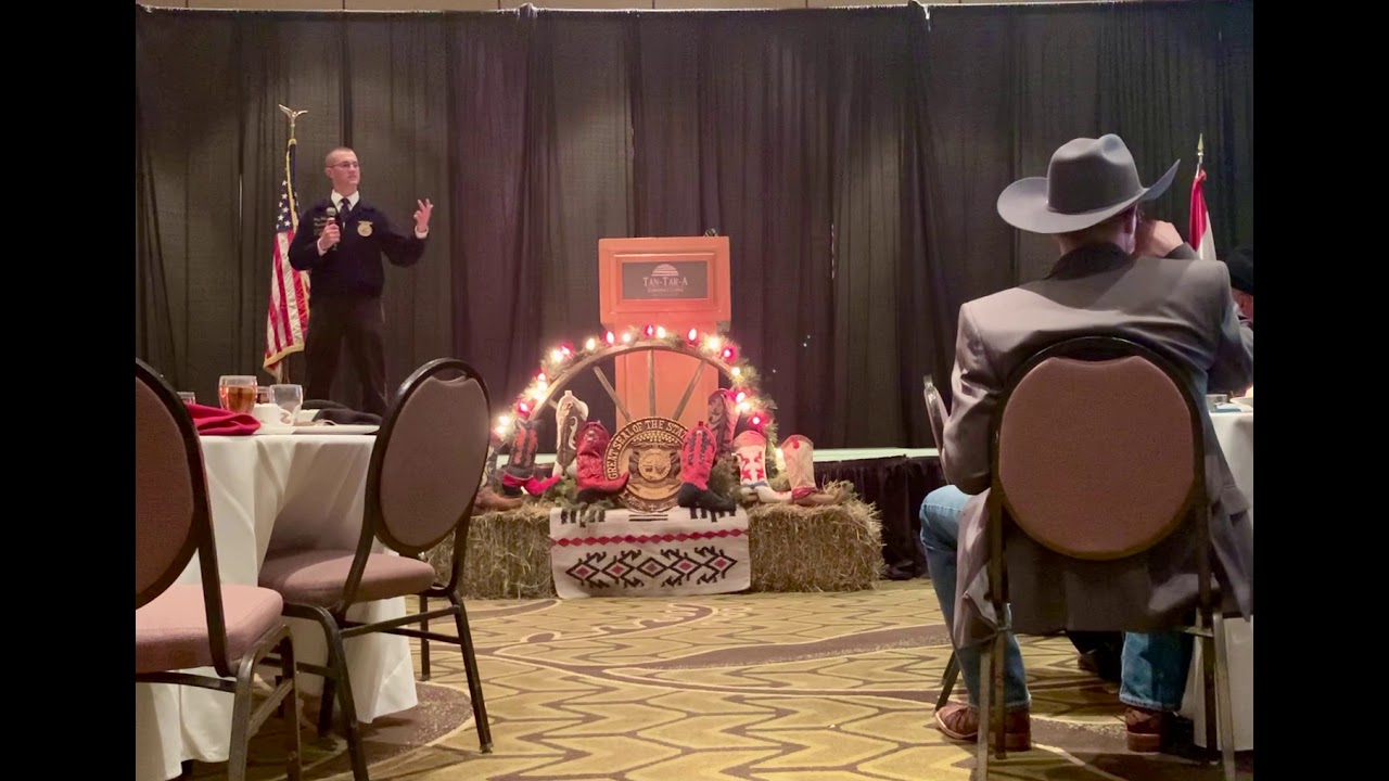Trey Riley - 2020 Missouri Cattle Industry FFA Public Speaking Contest Winner