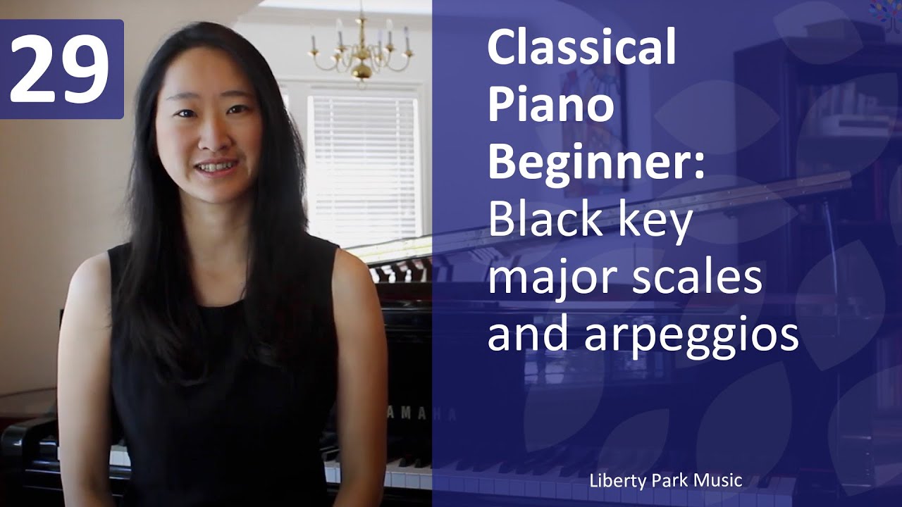 Black key major scales and arpeggios | Classical Piano Beginner | Lesson 29