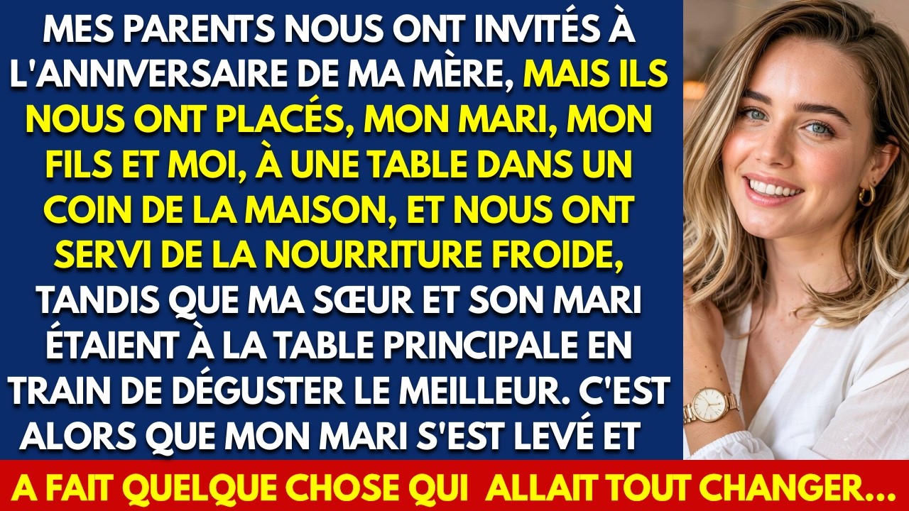 MES PARENTS NOUS ONT ISOLÉS AVEC LA NOURRITURE FROIDE À L'ANNIVERSAIRE DE MAMAN, MON MARI A ALORS...
