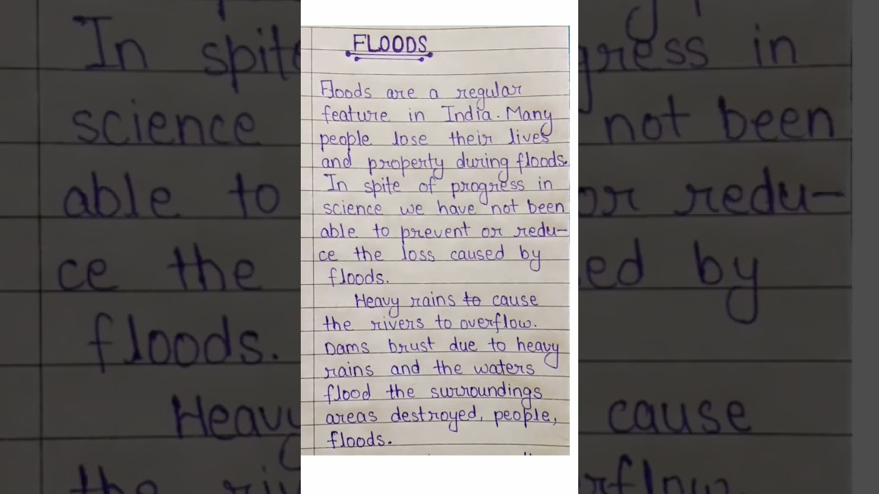 Essay on floods #essay #flood #floods