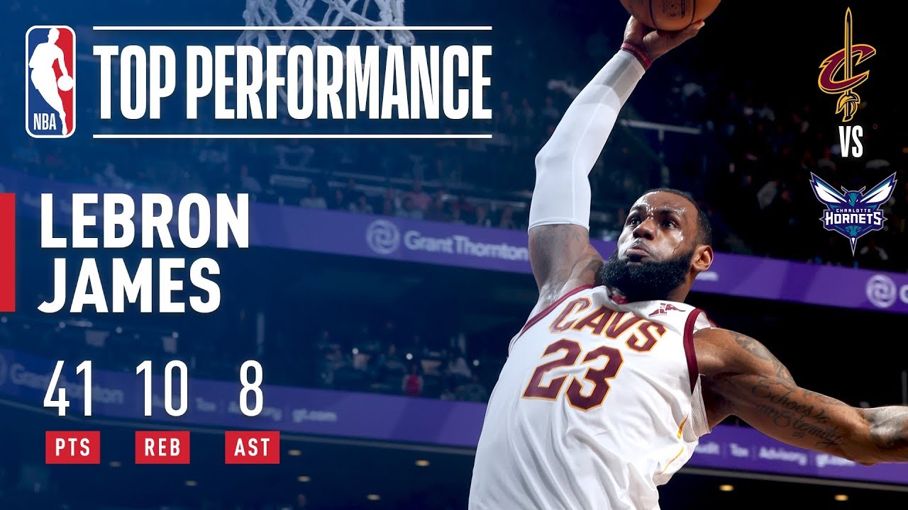 LeBron James GETS BUCKETS vs The Hornets