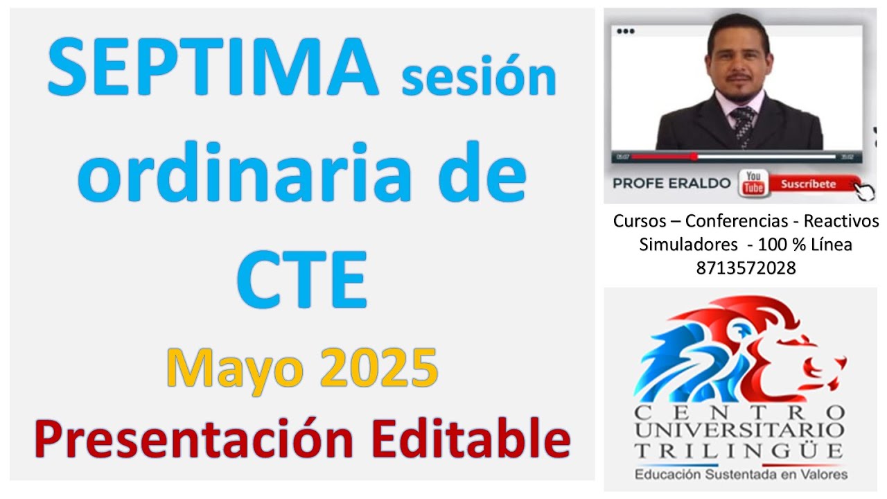 PROFE ERALDO SEPTIMA SESIÓN DE CTE IGUALDAD DE GÉNERO