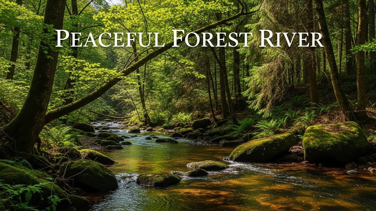 Fall Asleep Fast with Soothing River Water Sounds for Anxiety and Mental Calm | No Music
