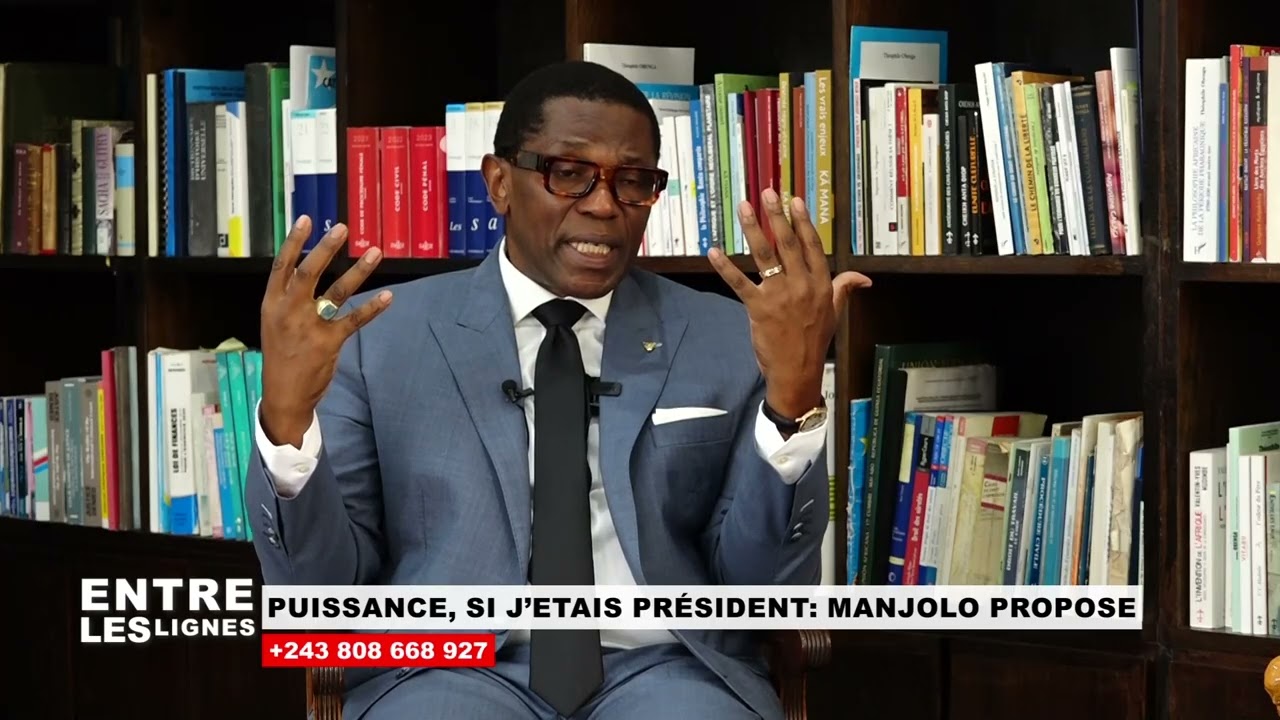 Pepin Manjolo présente la solution aux crises politiques en RDC 
