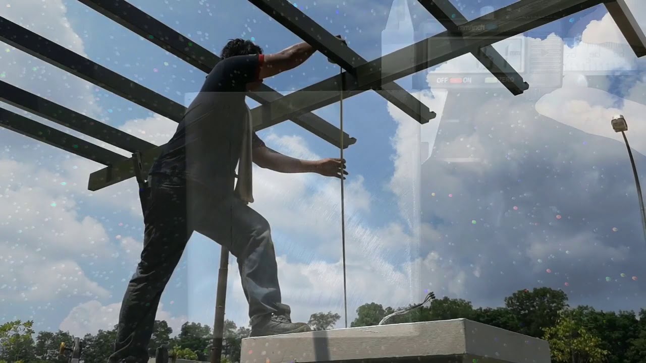 Material Specifications of Aluminium Composite Panel Pergolas with Mild Steel Structure by AMC