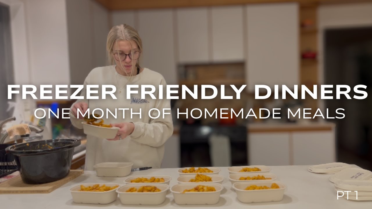 One Month of Freezer Dinners for my family of 5 // high protein, make ahead meals for busy families