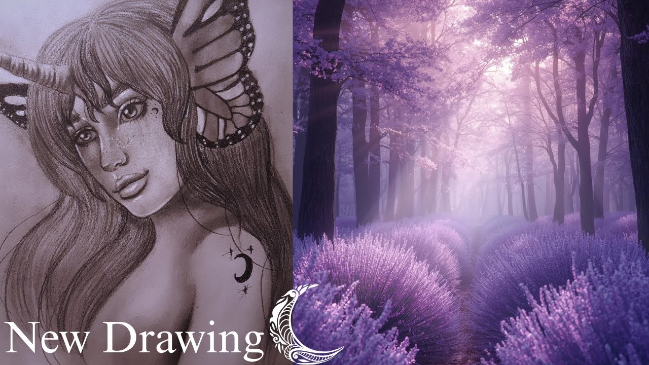 Dreamy Fantasy Girl Illustration