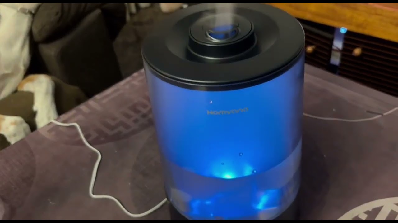 Homvana Humidificador de dormitorio, Moderno, duración impresionante, posibilidad de usar esencias