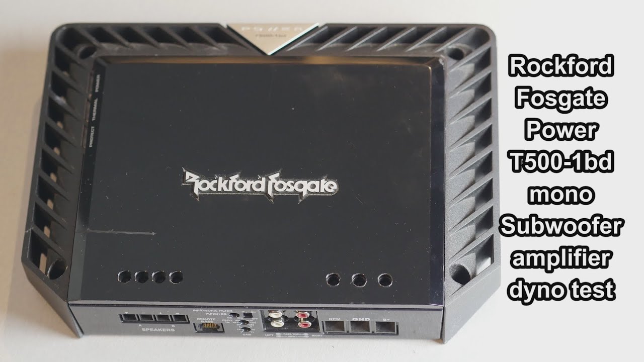 Rockford Fosgate Power T500-1bd, усилитель для сабвуфера класса BD, моно, басовый усилитель, тест...
