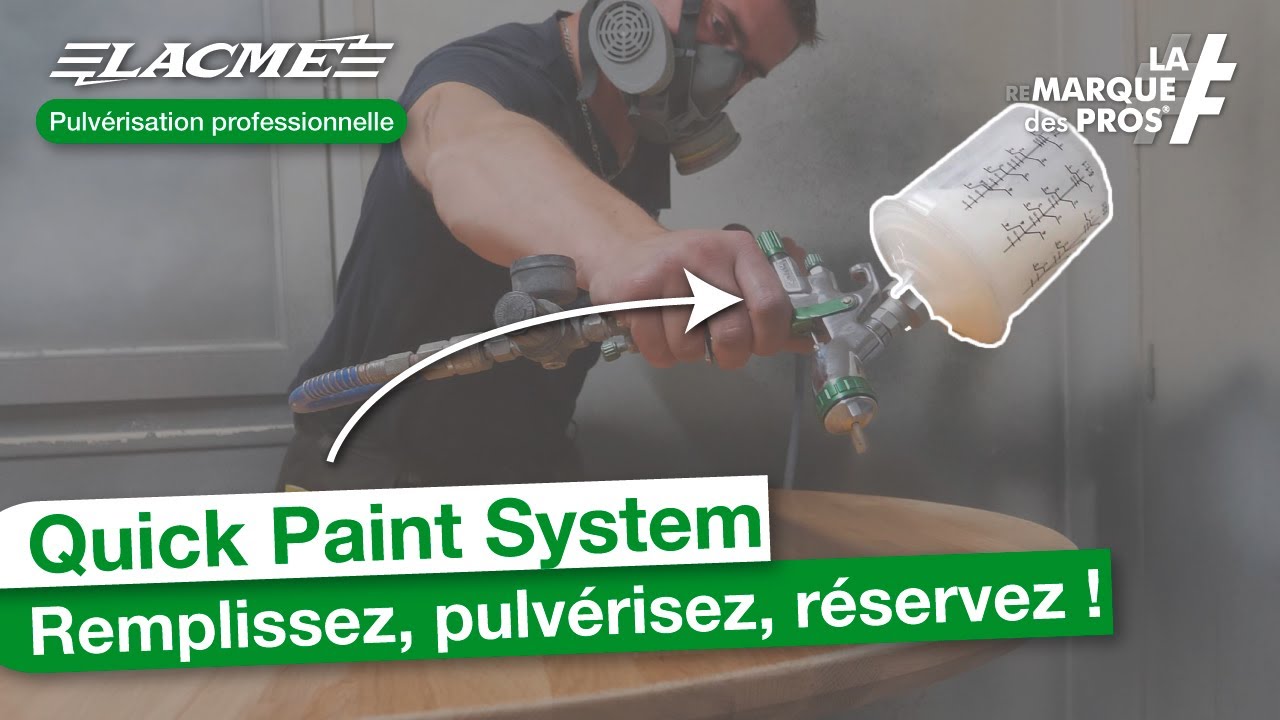 Quick Paint System (QPS) : Remplissez, pulvérisez, réservez !