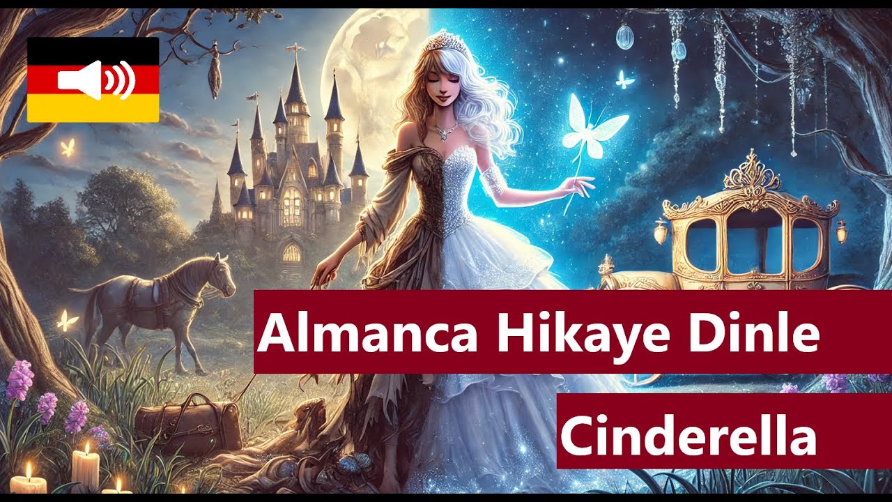Deutsche Geschichte (A2) - Cinderella / Almanca Hikaye Dinle (renkli c&uuml;mlelerle)