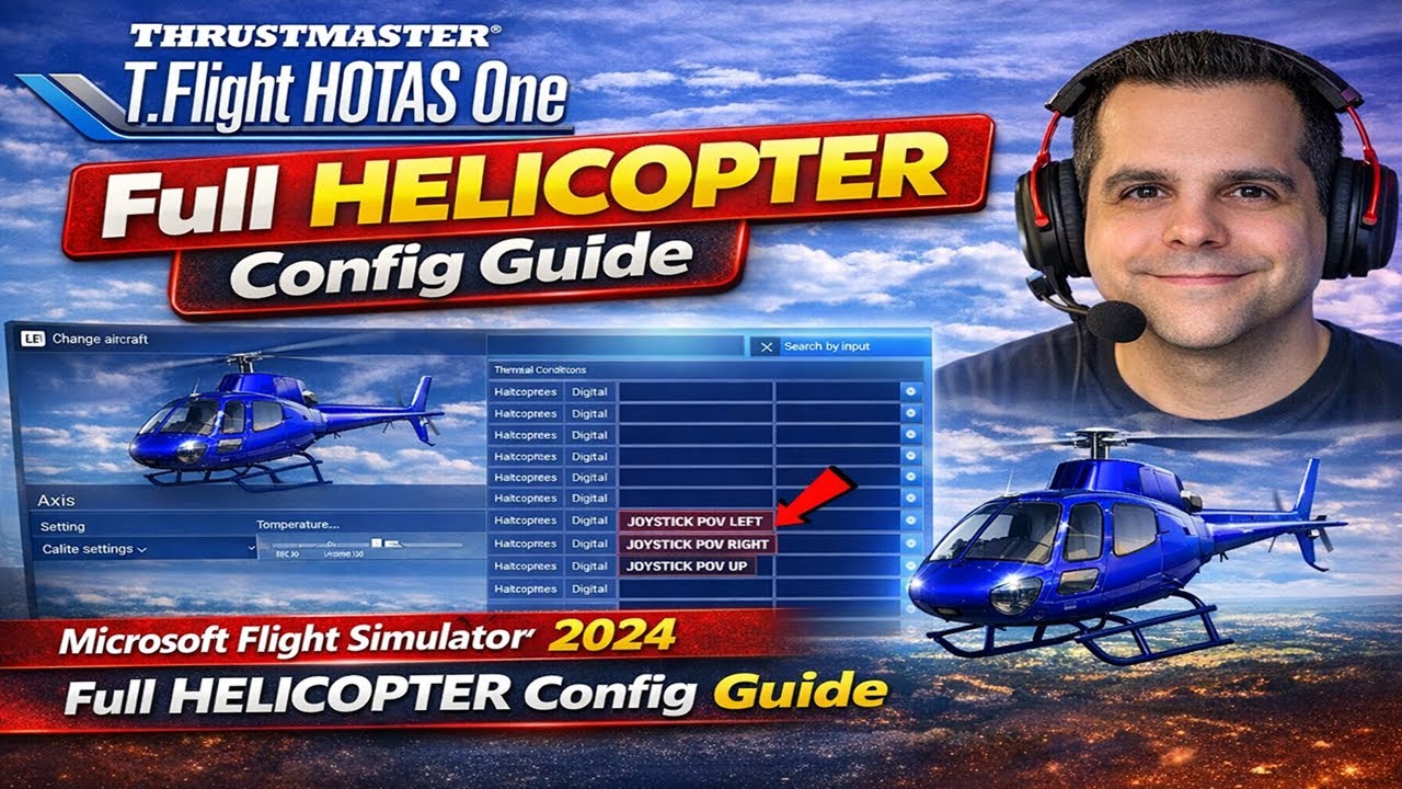 THRUSTMASTER T.FLIGHT HOTAS ONE - Full HELICOPTER Config Guide - Microsoft Flight Simulator 2024