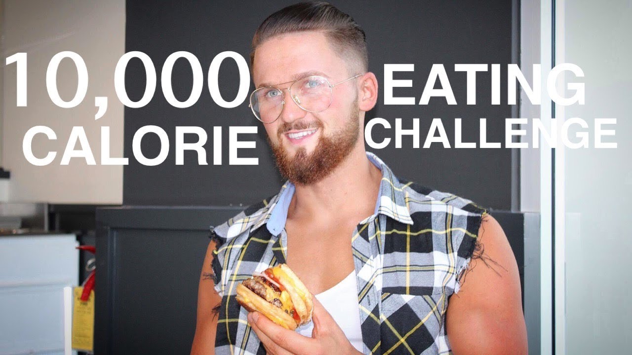 10,000 CALORIE EATING CHALLENGE - 17LBS GAIN - MAN VS FOOD