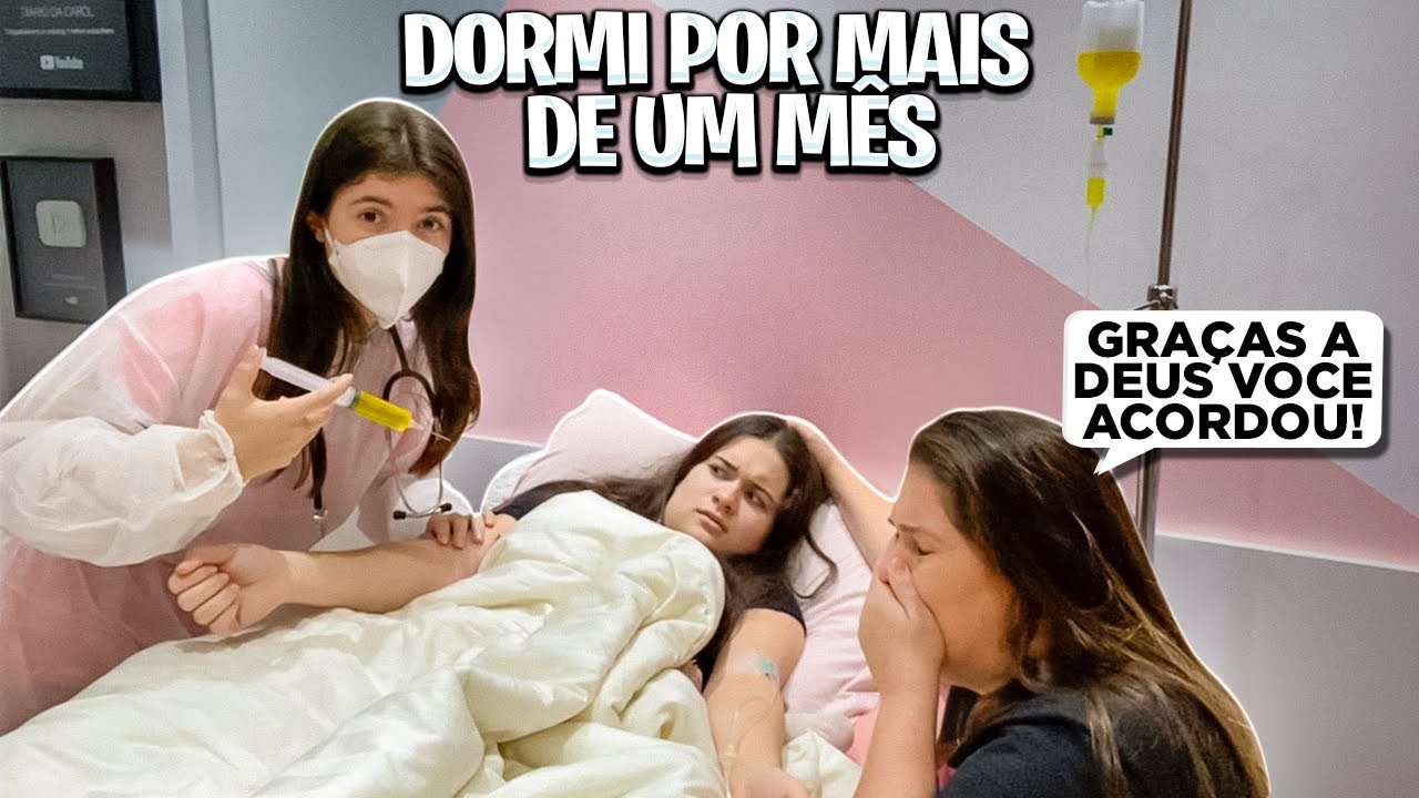 ME ACORDARAM FINGINDO QUE EU DORMI POR UM MÊS!!!