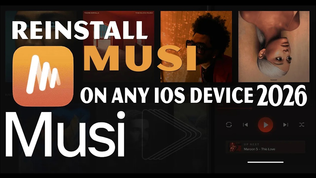 HOW TO REINSTALL INSTALL MUSI APP ON IOS 26 -2026 AFTER APPSTORE BAN IT (Free ) AND (Pro Version)