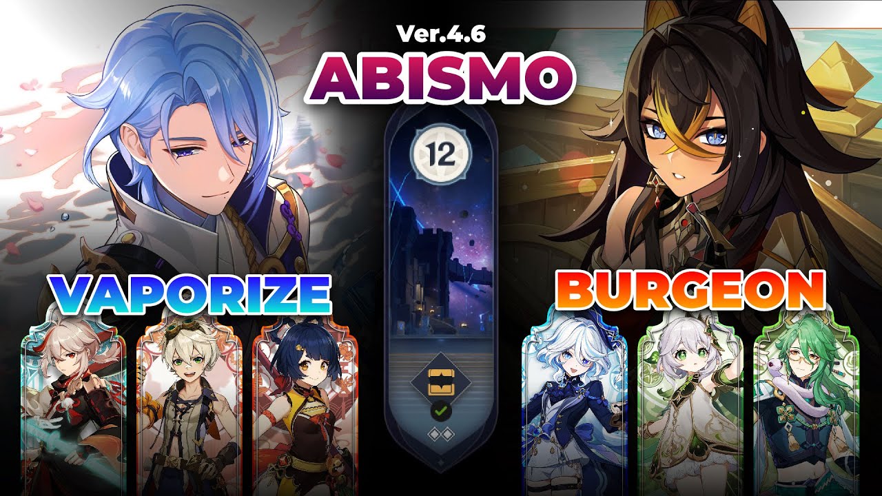 KAMISATO AYATO VAPORIZE & DEHYA BURGEON SPIRAL ABYSS 4 6 GENSHIN IMPACT