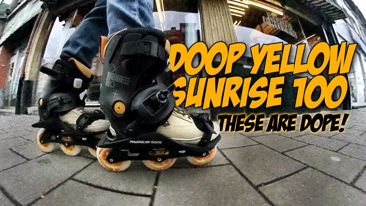 Pendelplezier op inlineskates: de Doop Yellow Sunrise 100
