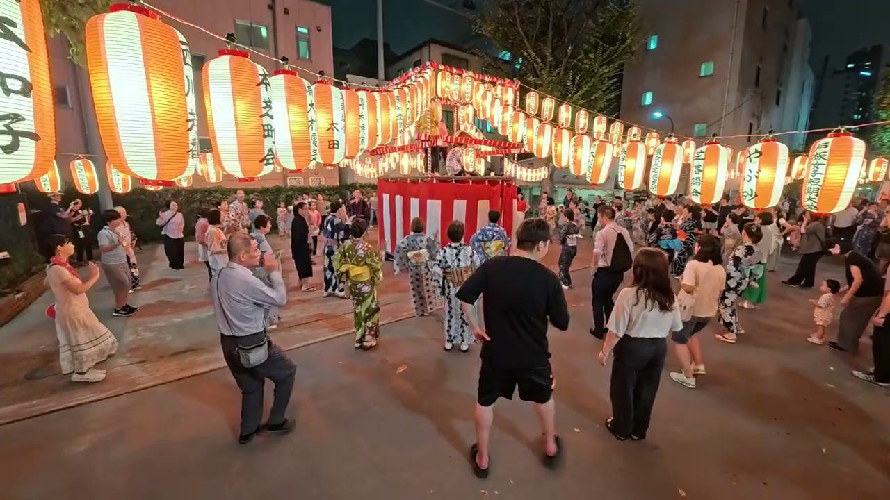 ダンシング・ヒーロー（荻野目洋子）　芝新堀児童遊園盆踊り６　2025年9月12日　東京都港区　芝新堀町会　芝大神宮奉納盆踊り