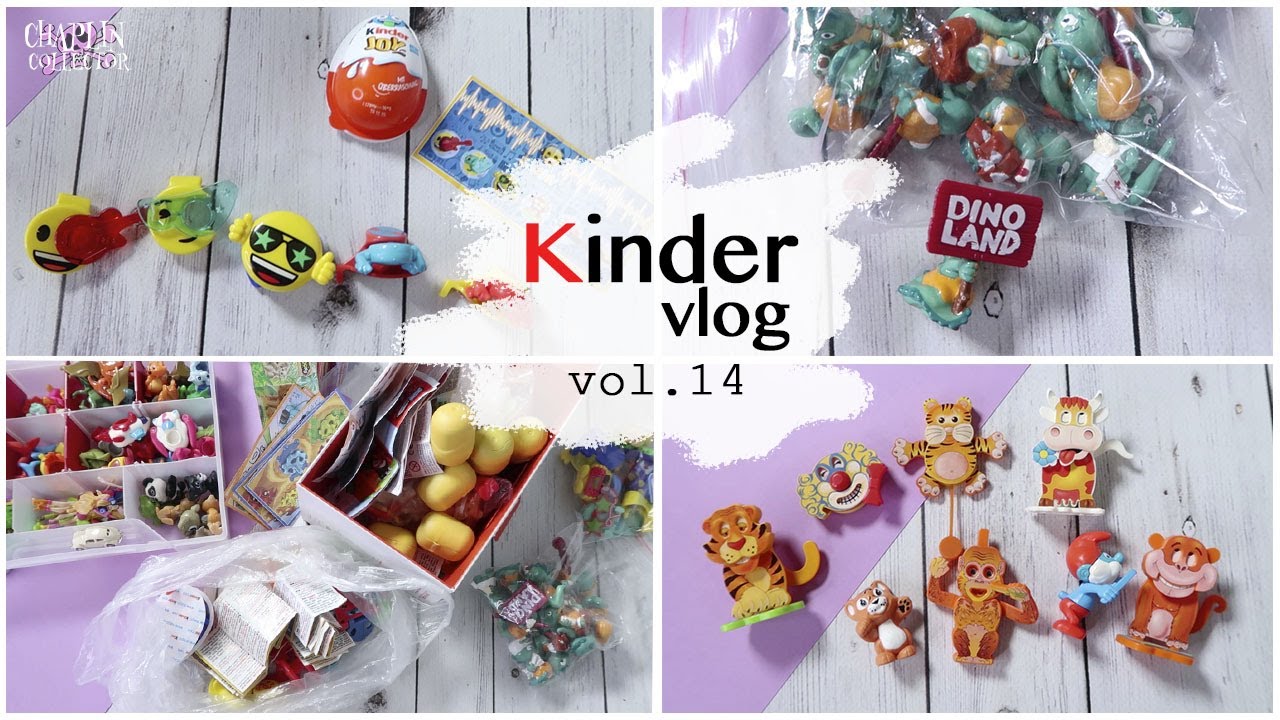 Kinder vlog: Много смайликов | Закрыла дракончиков | Киндеры с барахолки