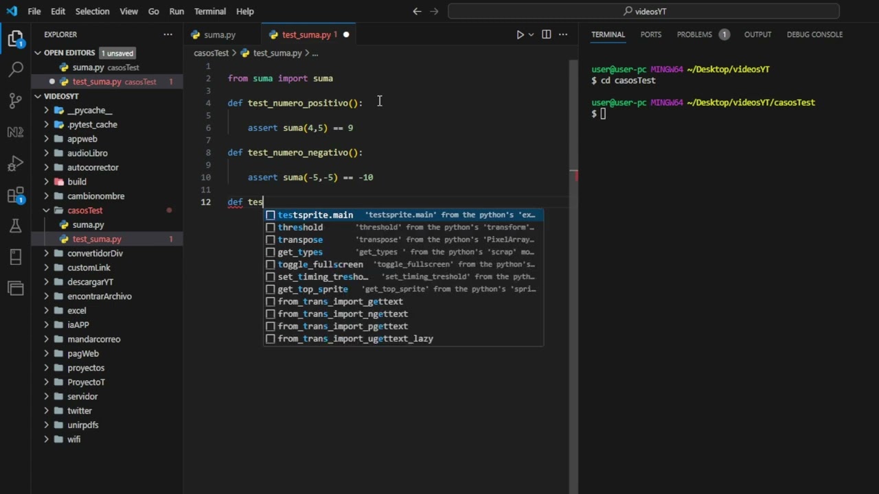 Pruebas Unitarias con Python (Testing)