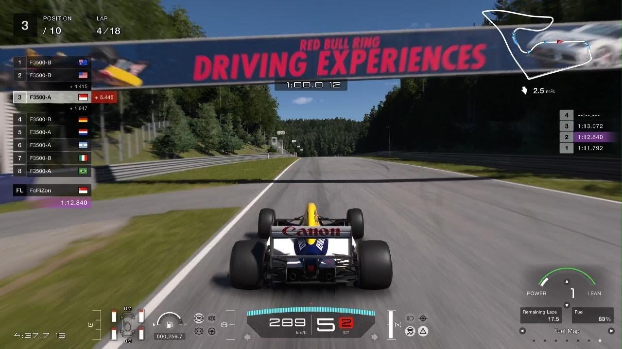 Gran Turismo 7 - F3500-A with Renault F1 V10 Engine Swap in Red Bull Ring Circuit (Spec 3 - PS5 Pro)