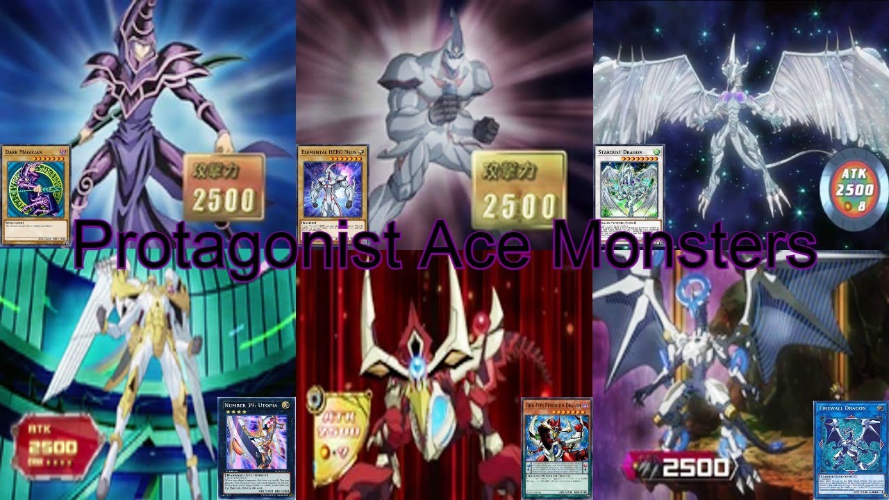 All Yu-Gi-Oh Protagonists Ace Monster Summoning