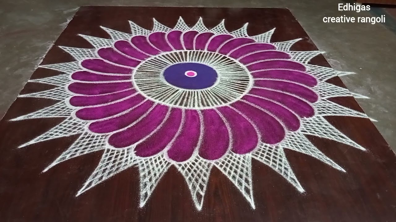 Easy rangoli designs for all festival rangoli designs/simple rangoli designs/creative rangoli design