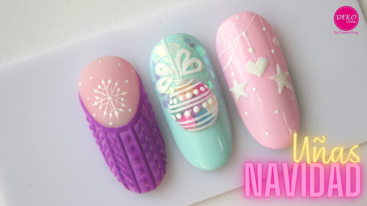 Diseño de uñas Navidad ♥ Deko Uñas - Christmas Nail art