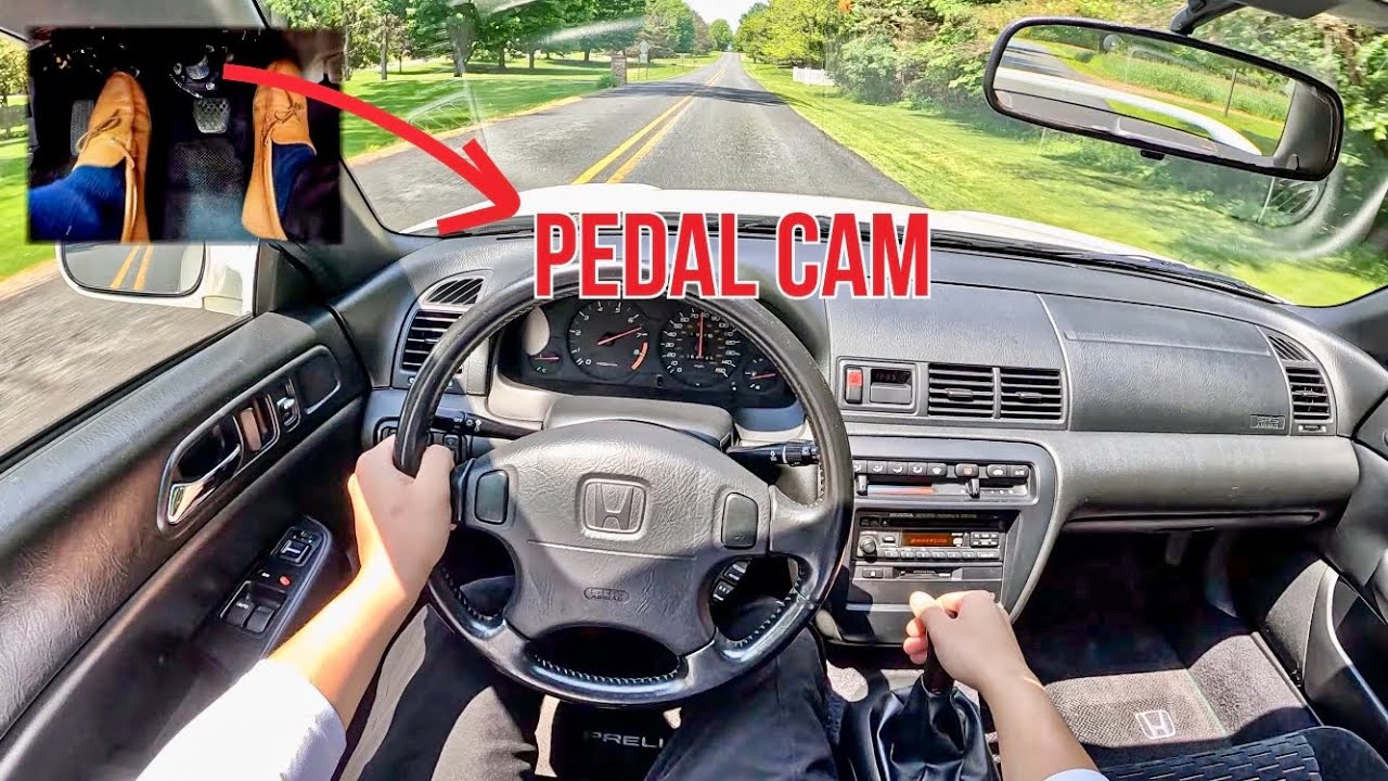 1998 Honda Prelude Type SH • POV Driving Experience • Pedal Cam