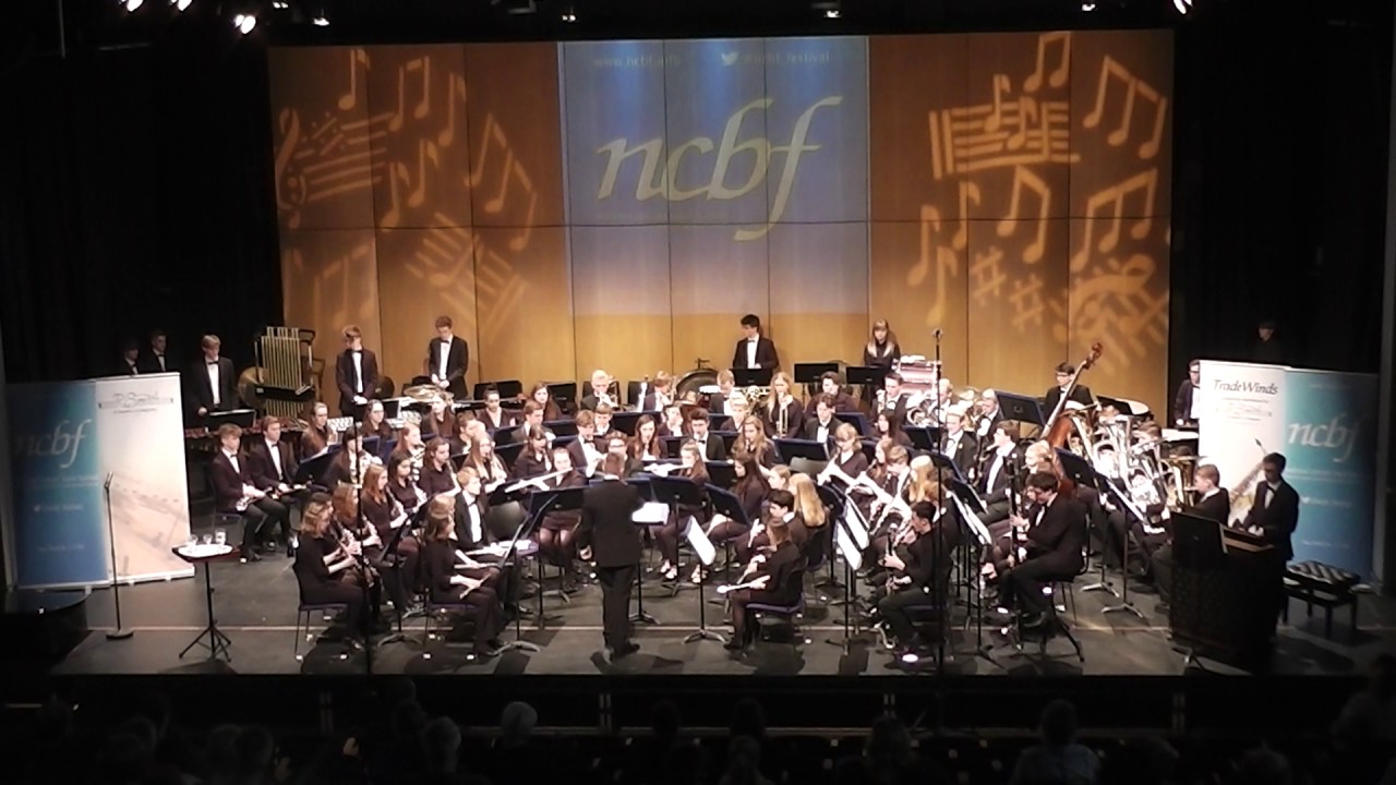 Northamptonshire County Youth Concert Band performing Angels in the Architecture by Frank Ticheli