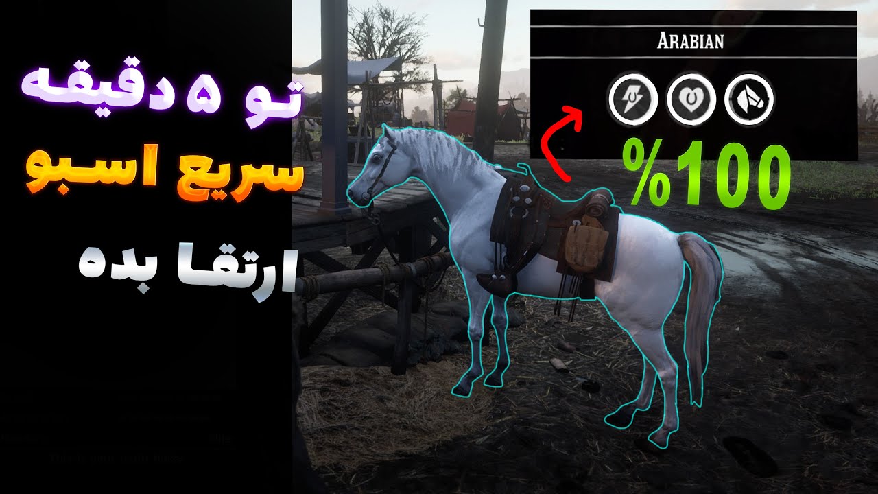 رد دد 2 / بالا بردن لول اسب تو 5 دقیقه !!! سریع ترین روش بالا بردن لول اسب / رد دد 2