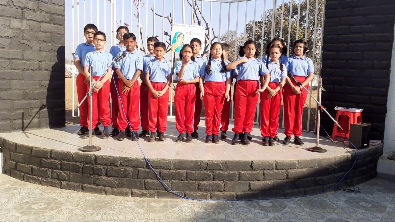 Song presentation on Marathi Bhasha Gaurav Din..