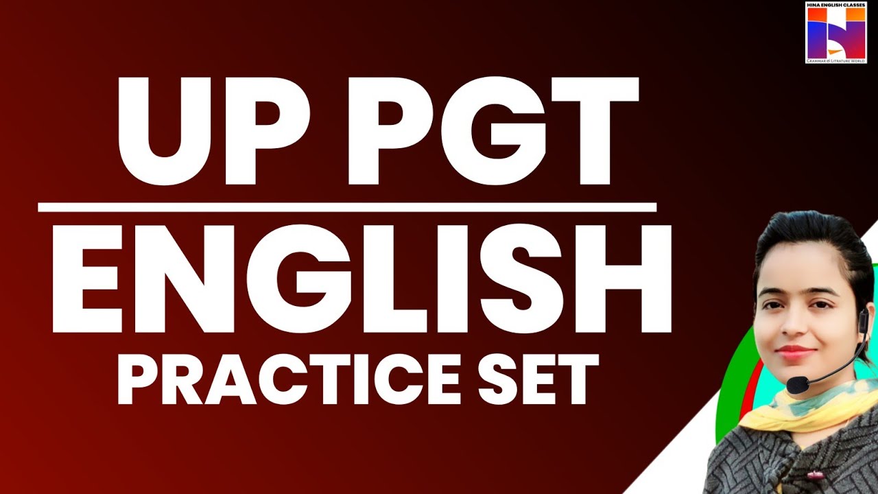 UP PGT Practice Set- | 125 Questions Top MCQs Practice set | PGT English Preparation
