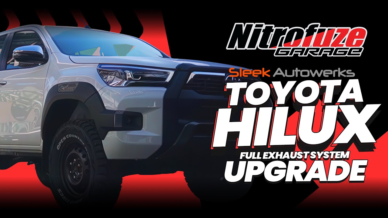 Toyota Hilux Full exhaust using Borla Xs pro muffler and Borla Polished Round exhaust tip