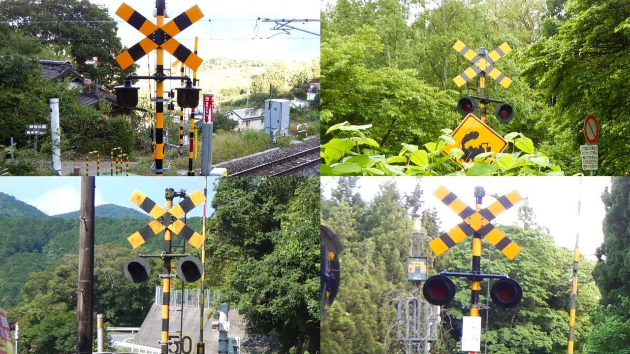 【踏切】色々な秘境踏切 (Railroad crossing in Japan)