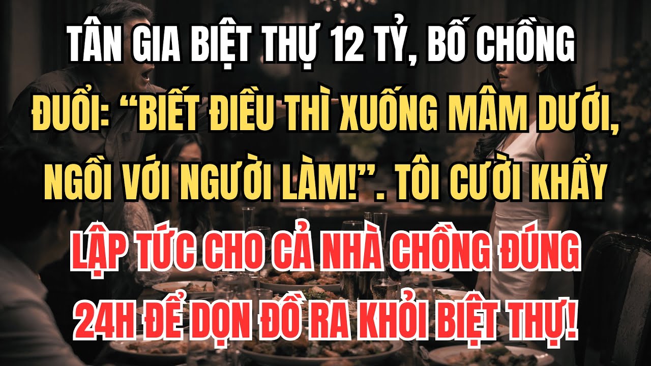 Tân Gia Biệt Thự 12 Tỷ, Bố Chồng Đuổi Tôi: 