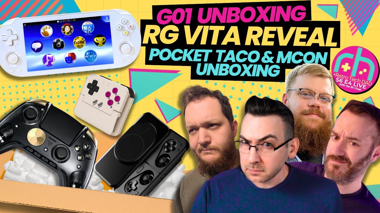RG Vita Thoughts + RG G01, GameSir Pocket Taco & MCON Unboxed!