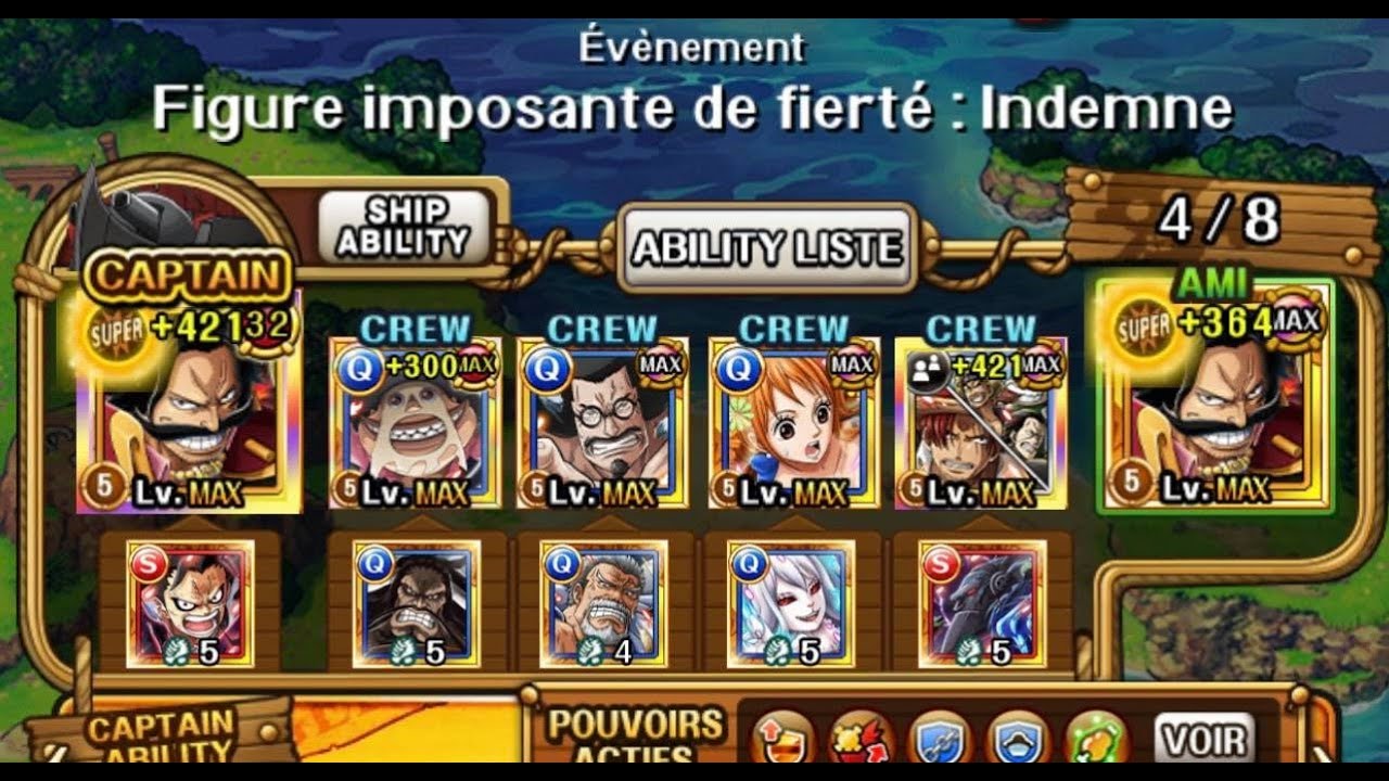 Whitebeard 6+ Skull Island 50sta! Team Roger! (ONE PIECE TREASURE CRUISE)