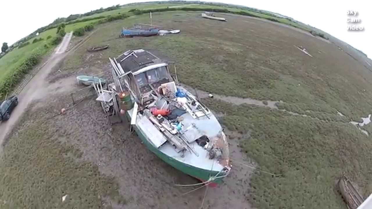 A BOATS GRAVE YARD at Sunderland Point...Birds eye view...DJI Phantom